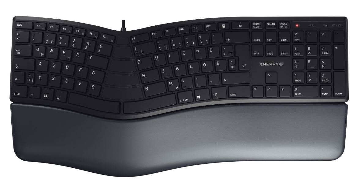 Cherry KC 4500 ERGO - Tastatur - USB - QWERTZ